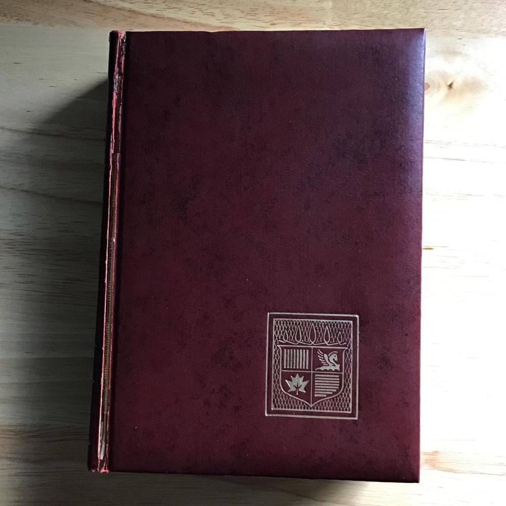 1st Edition Vintage 1974 Readers Digest Condensed Faux Burgundy Leather Book